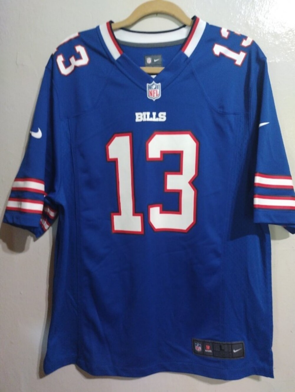 Buffalo Bills Stevie Johnson Men's Nike Elite Jersey Sz L NFL Excellent Conditio